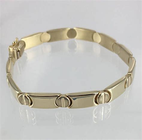 cartier eternity 14k gold bracelet.